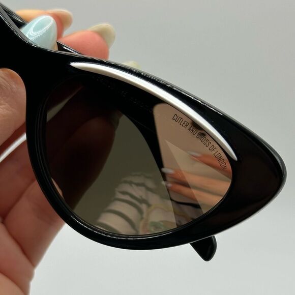 BRAND NEW CUTLER AND GROSS CG1321S 003 Black Brown Women Sunglasses main image 6